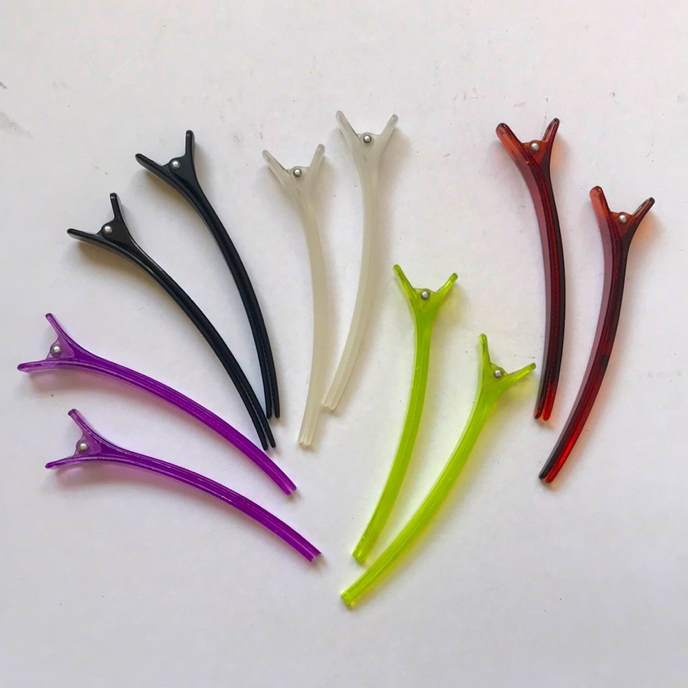 Plastic Hair Styling Clips Variety pack of 10